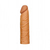 LoveToy Pleasure X-Tender Penis Sleeve Brown Add 1", Brown - зображення 3