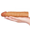 LoveToy Pleasure X-Tender Penis Sleeve Brown Add 1", Brown - зображення 4