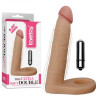 LoveToy Анальна насадка з вібрацією 6.25" The Ultra Soft DoubleVibrating, Flesh (RDNI-310184) - зображення 1