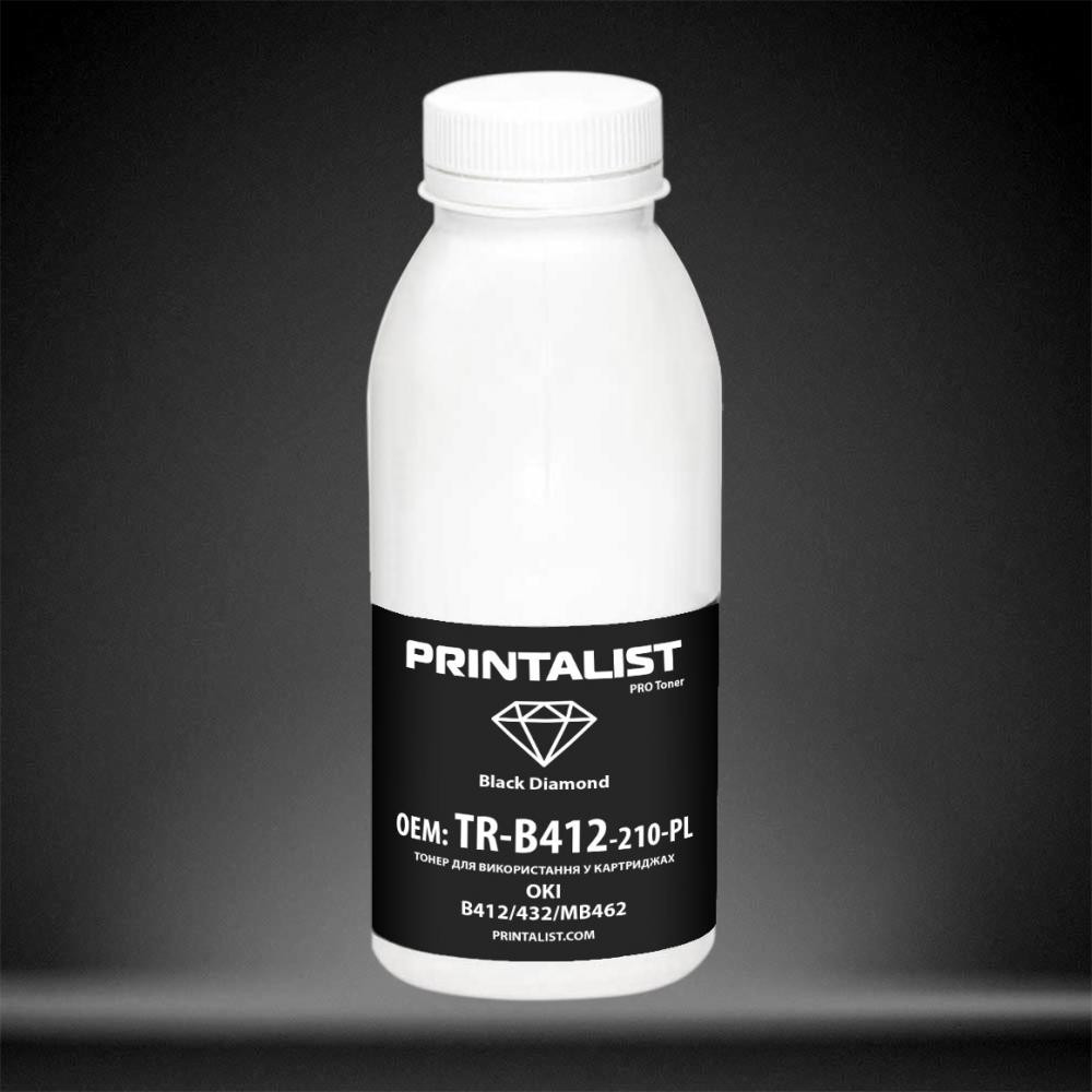 Printalist Тонер OKI B412/432 /MB462, 210г Black (TR-B412-210-PL) - зображення 1