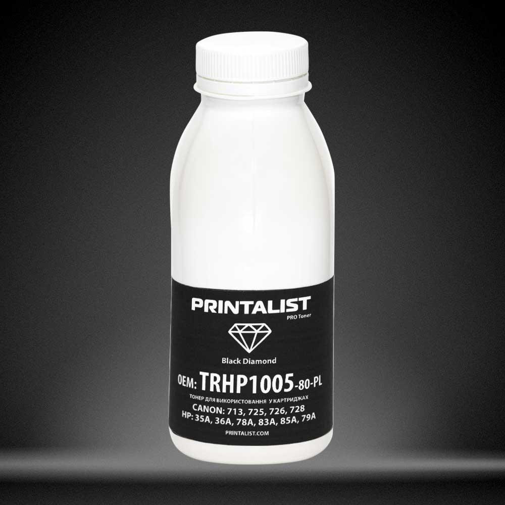 Printalist Тонер HP LJ P1005/1006/ 1505, 80г Black (TRHP1005-80-PL) - зображення 1