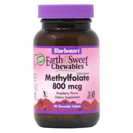   Bluebonnet Nutrition Earth Sweet Chewables зі смаком малини 800 мкг 90 таблеток