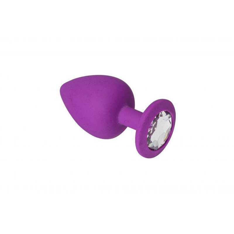 Crystal Анальная пробка, Purple Silicone Diamond, S (280573) - зображення 1