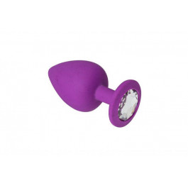   Crystal Анальная пробка, Purple Silicone Diamond, S (280573)