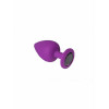 Crystal Анальная пробка, Purple Silicone Black Diamond, S (280571) - зображення 1