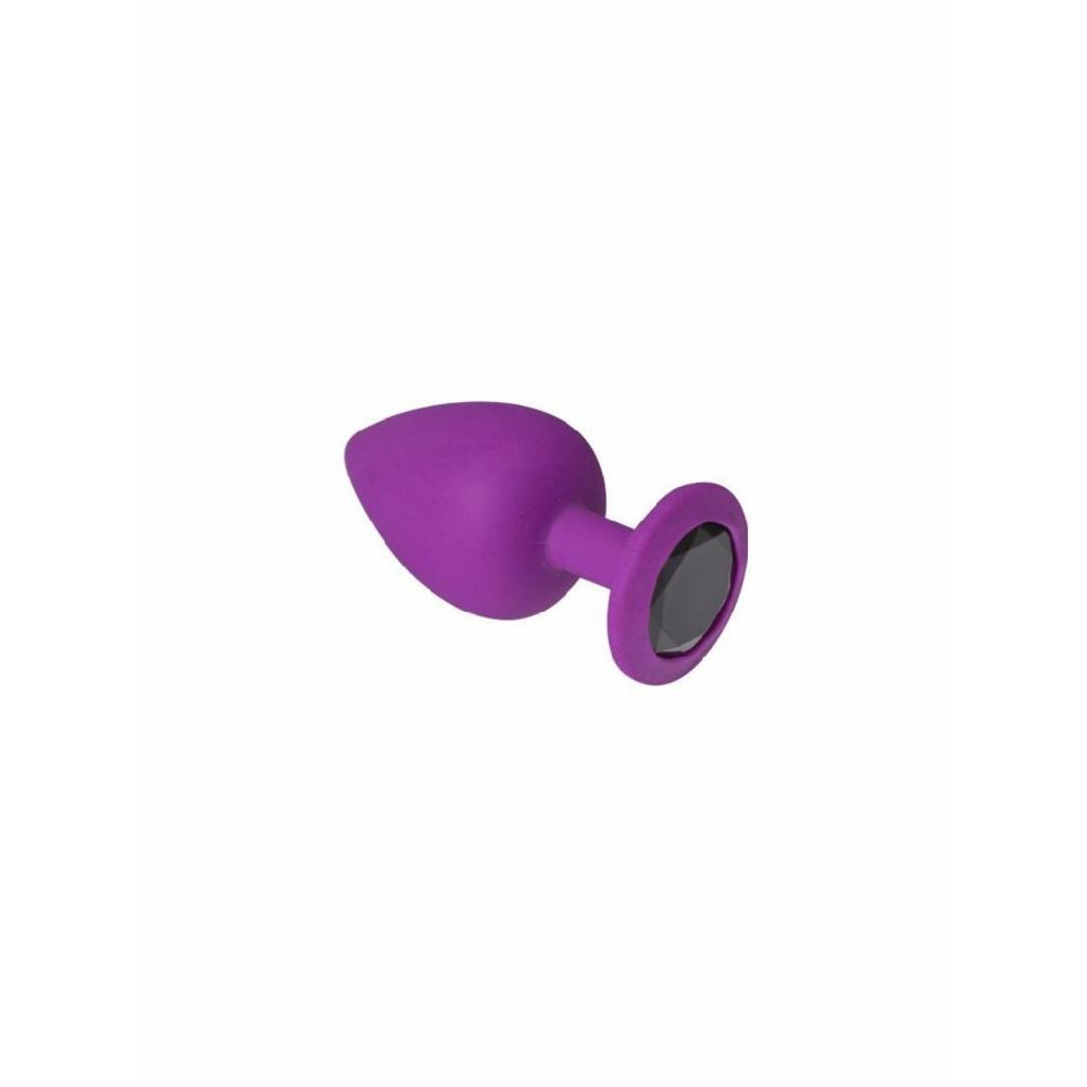 Crystal Анальная пробка, Purple Silicone Black Diamond, S (280571) - зображення 1