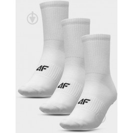   4F Шкарпетки  SOCKS CAS M205 (3PACK) 4FAW23USOCM205-10S р.39-42 білий 3 пари шт.