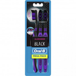   Oral-B Зубная щетка  Всесторонняя чистка Black средней жесткости 3 шт.