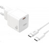 XO CE09 + USB-C to USB-C White - зображення 1