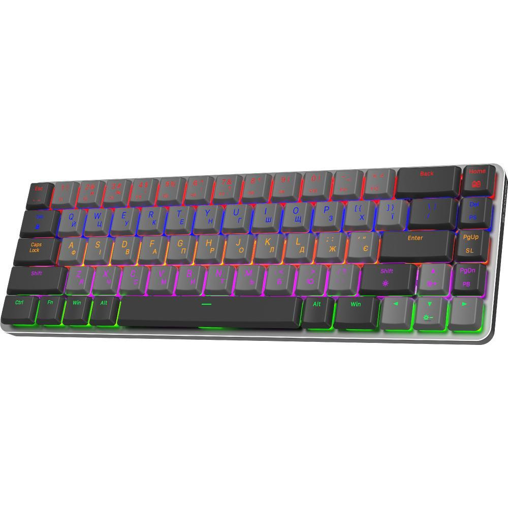 GamePro MK122R Red Switch Low Profile Dark Gray - зображення 1