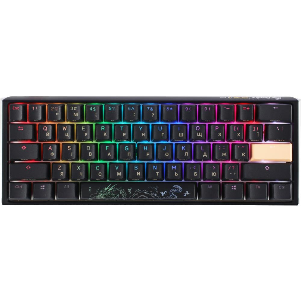 Ducky One 3 Mini Cherry MX Red RGB UA USB Black (DKON2161ST-RUAPXCLAWSC1) - зображення 1