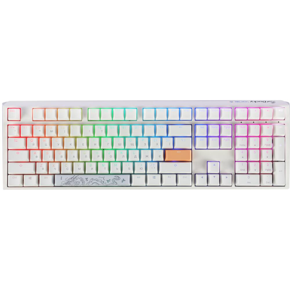 Ducky One 3 Cherry MX Brown RGB UA USB White (DKON2108ST-BUAPXPWWWSC1) - зображення 1