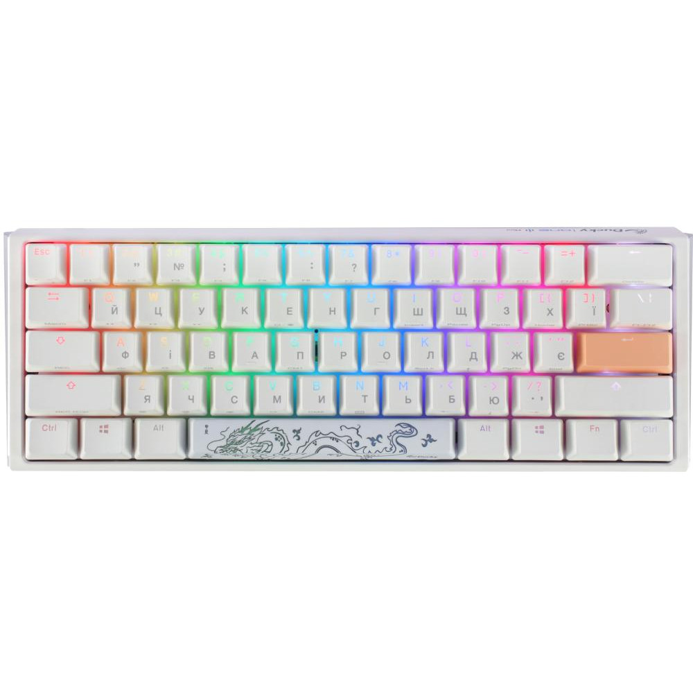 Ducky One 3 Mini Cherry MX Silent Red RGB UA USB White (DKON2161ST-SUAPXPWWWSC1) - зображення 1