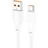 Hoco X93 Force USB to Type-C 100W 1m White (6931474790682) - зображення 1