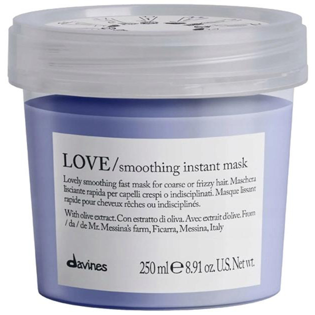 Davines Маска для волосся  Essential Haircare Love Smoothing Instant Mask 250 мл (8004608275565) - зображення 1