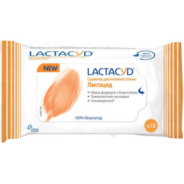 Lactacyd Салфетки для интимной гигиены  влажные, 15 шт. (5391520945649)