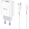 Hoco C81A Asombroso 2.1A + MicroUSB White - зображення 1