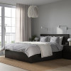 IKEA MALM Каркас высокий с 2 ящиками 160x200 czarnobraz и LEIRSUND основа под матрас (791.763.22) - зображення 2