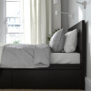 IKEA MALM Каркас высокий с 2 ящиками 160x200 czarnobraz и LEIRSUND основа под матрас (791.763.22) - зображення 4