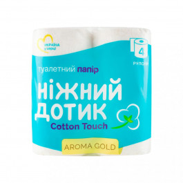   Ніжний дотик Туалетний папір Ніжний дотик Арома Голд 2сл, 4 шт. (4823019010992)