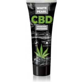   White Pearl CBD Charcoal Whitening відбілююча зубна паста з вугіллям з канабідіолом 75 мл