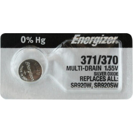   Energizer 371/370 bat(1.55B) Silver Oxide 1шт (E301538200)