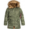 Alpha Industries Куртка  N3B VF 59 Fitted - Sage Green S - зображення 1