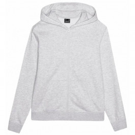   4F Толстовка на блискавці з капюшоном на флісі жіноча  Sweatshirt F1467 4FWMM00TSWSF1467-27M S Сіра (59