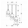 Candellux Люстра  Felis 3х60 Е27 (33-00200) - зображення 10