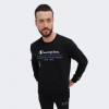 Champion Чорна чоловіча кофта  crewneck sweatshirt cha219731-NBK - зображення 1