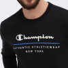 Champion Чорна чоловіча кофта  crewneck sweatshirt cha219731-NBK - зображення 4