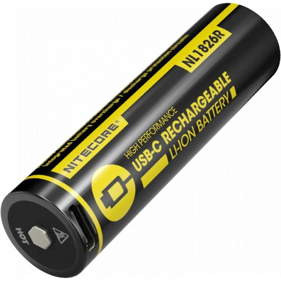 Nitecore 18650 2600mAh Lithium 1шт (NL1826) - зображення 1