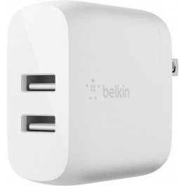   Belkin Boost Up Charge Dual USB-A Wall Charger 24W + Lightning White (WCD001VF1MWH)