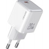 USAMS US-CC183 X-ron Single USB PD20W Fast Charger White (CC183TC02) - зображення 1