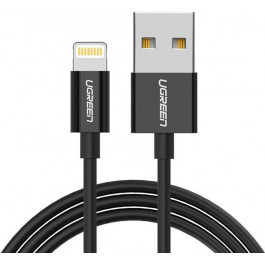   UGREEN US155 USB2.0 AM/Lightning 2m Black (80823)