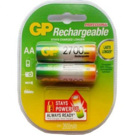   GP Batteries AA 2700mAh NiMH 2шт (GP270AAHC-UC2)