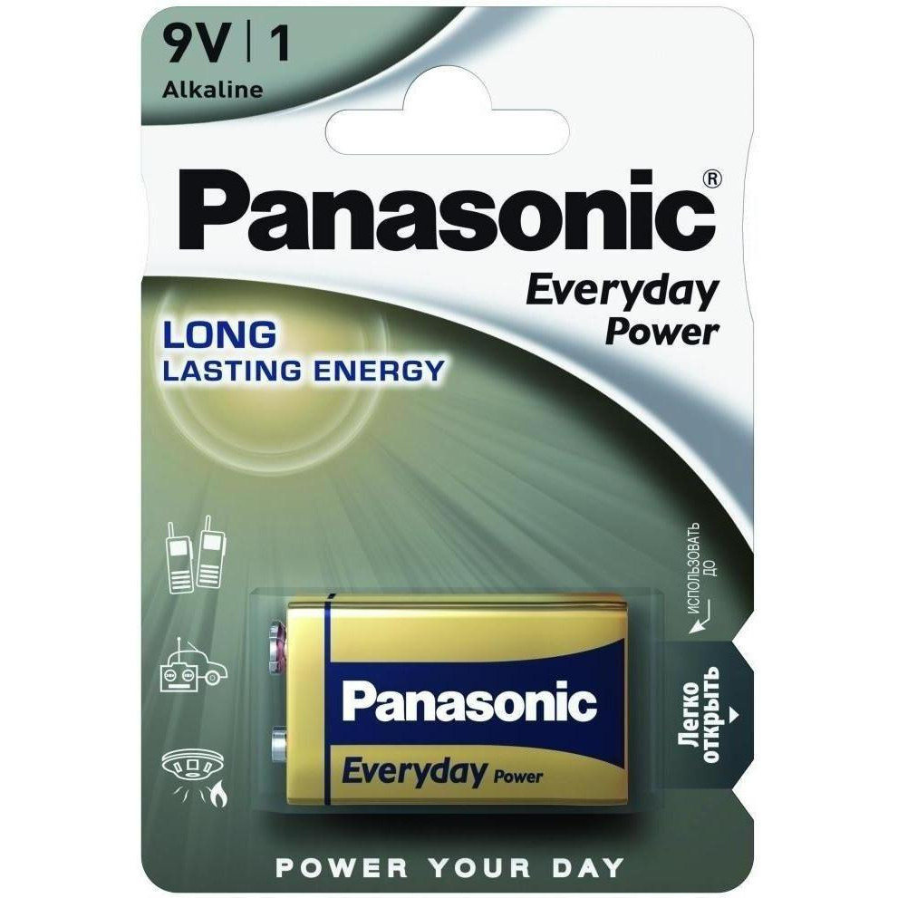 Panasonic Krona bat Alkaline 1шт EVERYDAY POWER (6LR61REE/1B) - зображення 1