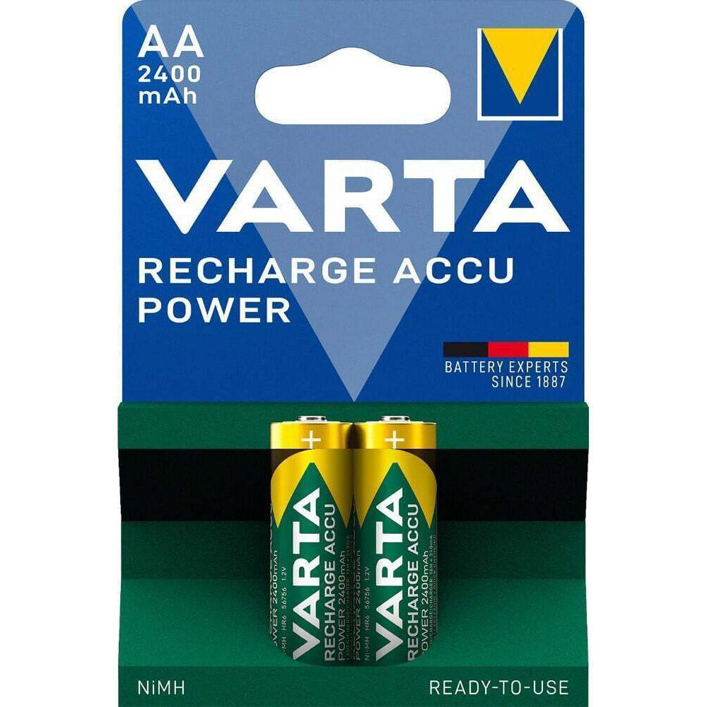 Varta AA 2400mAh NiMh 2шт POWER ACCU (56756101402) - зображення 1