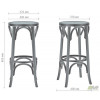 Art Metal Furniture Табурет Венский темный орех (122739) - зображення 2