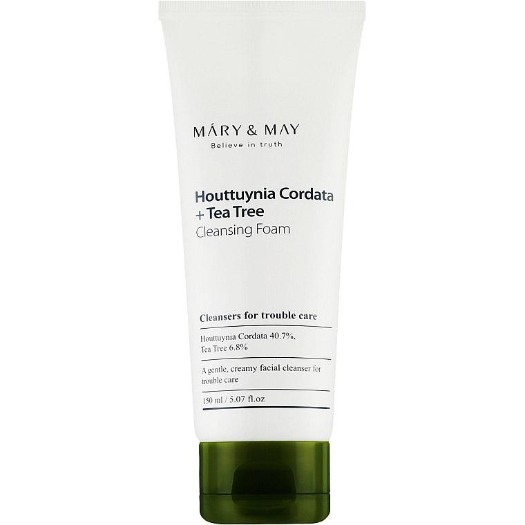 MARY & MAY Очищувальна пінка для проблемної шкіри  Houttuynia Cordata+Tea Tree Cleansing Foam, 150 мл - зображення 1