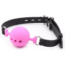   DS Fetish Кляп DS Fetish Mouth silicone gag L black/pink (221301096)