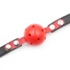 DS Fetish Locking ball gags M plastic black/red (223212016) - зображення 3