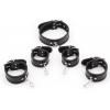 DS Fetish Система фіксації  Collar with restraints black (252400190) - зображення 2