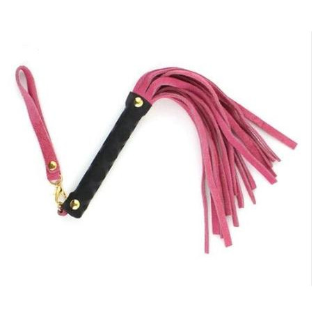 DS Fetish Флоггер  Leather flogger S pink 27 см (291300123) - зображення 1