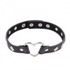 DS Fetish Collar with heart black metal (262400085) - зображення 1