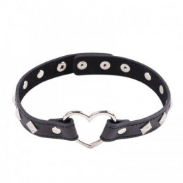   DS Fetish Collar with heart black metal (262400085)