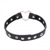 DS Fetish Collar with heart black metal (262400085) - зображення 4