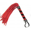 DS Fetish Leather flogger M red (292001043) - зображення 1