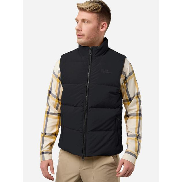 Jack Wolfskin Теплий жилет чоловічий  Nordlicht Vest M A60089_6000 S Чорний (4064886306645) - зображення 1