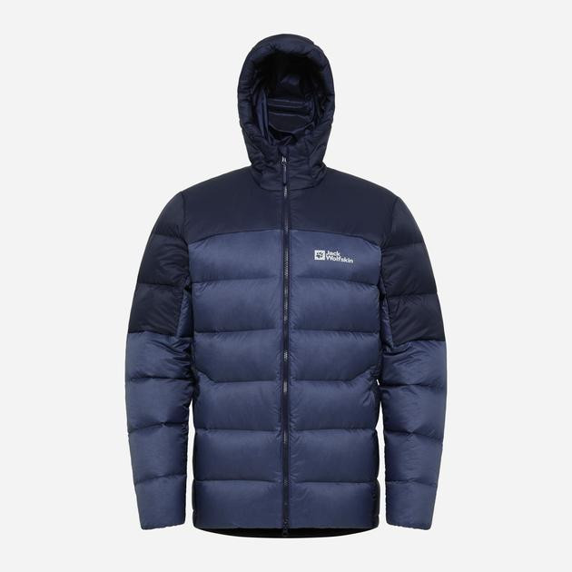 Jack Wolfskin Пуховик зимовий короткий чоловічий  Nebelhorn Down Hoody M A61827_C0415 L Синій (4064886332507) - зображення 1